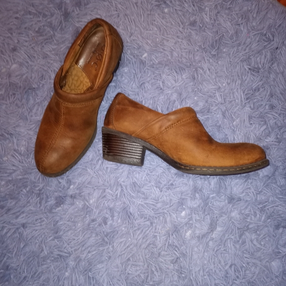 Size 7 B.O.C. Clog Small Heel Brown Shoes - Picture 7 of 7